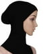 thumbnail image 2 of Musulmán Hijab Full Cover Sombreros Islámicos Tocados de Cuello Suave Accesorio de Mujer - Negro Los 40cm Yinane Mujer algodón musulmán hijab, 2 of 4