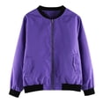 thumbnail image 6 of Mercatoo Toddler Girls Windproof Spring Autumn Coat Warm Zip Up Jacket with Pockets Coat&jacket Girls Casual Jacket, 6 of 8