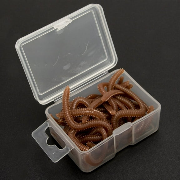 3pc PP Earthworm Box Live Bait Box Breather Hole with Sand Silkworm Fishing Lure Yellow 3Pcs Set   Bait