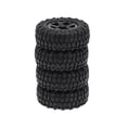 thumbnail image 7 of 4 pieces 1/24 Rubber Wheels and Tires Fit for Axial SCX24 00002 90081 RC crawler Car Trucks Accessories - Black A, 7 of 7