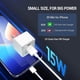 thumbnail image 3 of Cargador iPhone Quntis 2 Piezas 2M Cable USB A a C y Cable C a Lightning Puerto Dual Cargador iPad Bloque de Carga Rápida USB C Plegable Blanco, 3 of 3