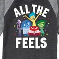 thumbnail image 3 of Inside Out - All The Feels -Toddler And Youth Raglan Graphic T-Shirt, 3 of 6