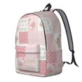 thumbnail image 2 of Pioneer Flower Floral Print Pattern Backpack for School, Cute School Bag with Adjustable Shoulder Straps and Padded Back, 15.7"x11.8"x5.5", 2 of 4