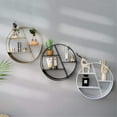 thumbnail image 5 of Round Modern Metal Wall Shelf, Industrial Spice Rack, Kitchen Shelf, Wall Decor, Hanging Shelf, Wall Shelves, Wall Shelf Floating Shelves, Metal Hanging Shelf Decoration, 5 of 5