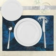 thumbnail image 3 of Ambesonne Navy Blue Place Mats Set of 4, Tree in Woods, Standard Size, Navy Blue, 3 of 6