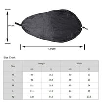 LOLIPPYY Black Polyester Kayak Cover Tear-Resistant for Kayaks 50.8x30.5 cm
