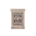 thumbnail image 2 of Taran Designs Baker 1-door Solid Wood Nightstand (Left) in White, 2 of 5