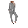 thumbnail image 3 of Jumpingount Pijama largo para mujer, ropa de dormir, traje de ocio, , lavable, para mujer, superficie lisa, sin rebabas, ropa de descanso conjuntos de ropa, 3 of 6