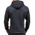 thumbnail image 5 of New Men's Slim Hoodie Warm Hooded Sweatshirt Coat Jacket Outwear Sweater Dark Gray L, 5 of 5