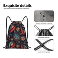 thumbnail image 4 of Gaeub Paisley1 Drawstring Backpack Bag Sport Gym Sackpack Heavy Duty String Backpack for Men Women-Small, 4 of 6