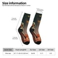 thumbnail image 2 of Daiia Astronaut On Mars A Print Crew Socks – Soft Breathable Long Socks for Men & Women, Moisture-Wicking & Comfortable Daily Wear Socks, One-Size Fits Most (US 5-11), 2 of 6