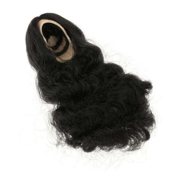 Colcolo 1/6 Female Hair Doll Decoration for 12'' Woman Doll Action Figures Accessory Black Curly Hair