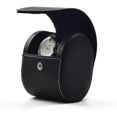 thumbnail image 2 of GFDYREE Watch Box PU Leather Travel Watch Bag Single Watch Gift Box Portable Watch Roll Organizer Case(Black), 2 of 7