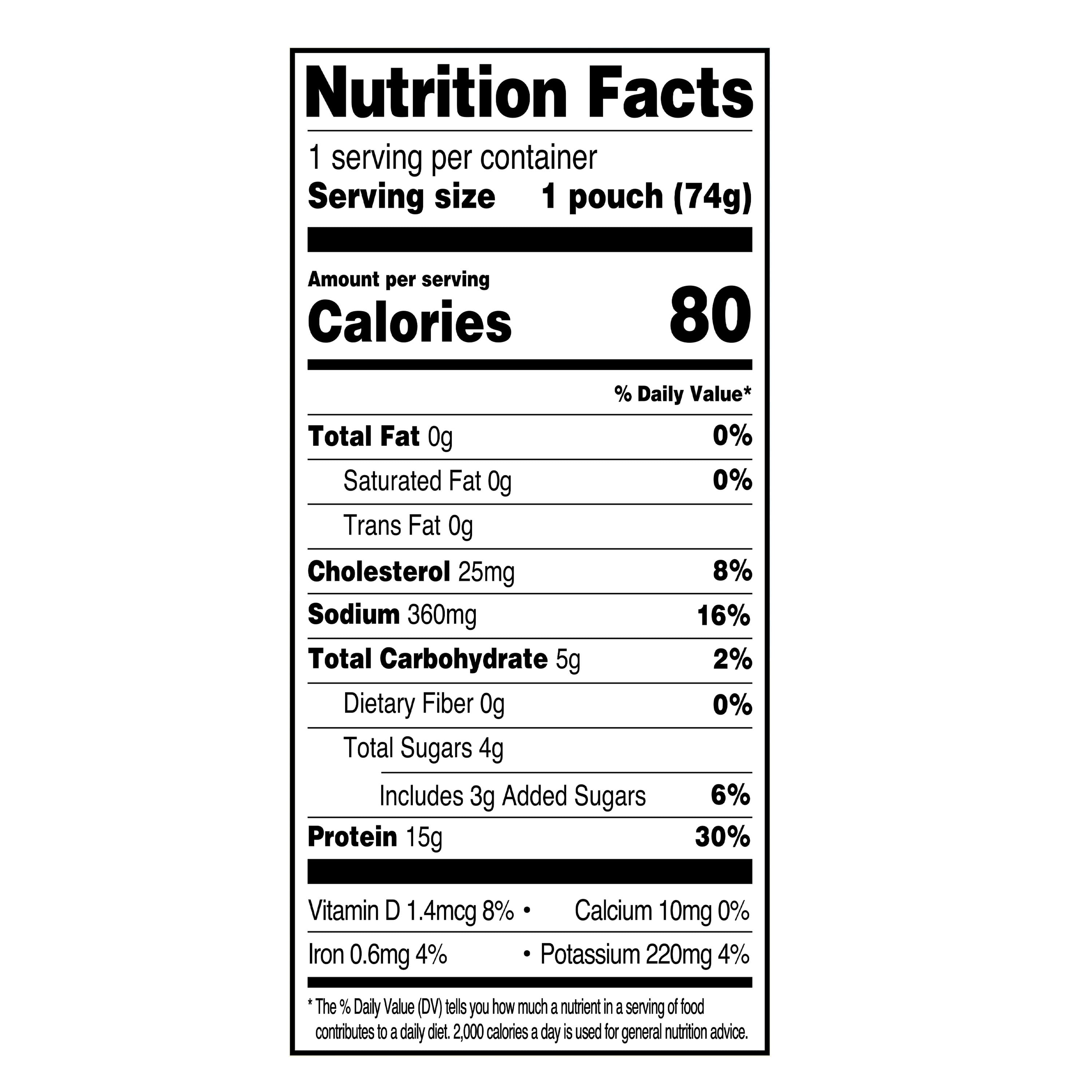 Great Value Premium Sweet & Spicy Chunk Light Tuna, 2.6 oz Pouch