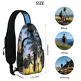 thumbnail image 5 of Hawaiian Hibiscus Sling Backpack – Durable Water-Resistant Shoulder Bag with Tropical Floral and Jungle Leaf Designs, Ideal for Travel and Outdoor Activities, 5 of 5