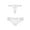 White, variant on Women Lace Briefs Ultra Thin Lace Panties Sexy Underwear Low Rise Soft Bikini 2 Pieces