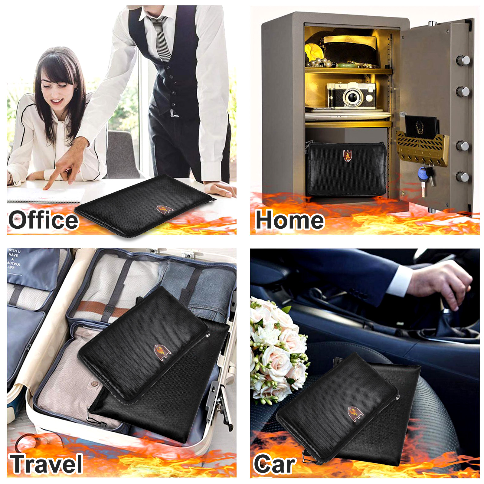 EEEkit Fireproof Document Bags, 2-Pack photo 8