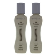 Silk Therapy Shampoo - Travel Size by Biosilk for Unisex - 2.26 oz Shampoo - Pack of 2