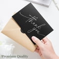 thumbnail image 6 of Black 4x6 Inch Thank You Cards Bulk Pack for Business, Wedding, Graduation, Funeral, 6 of 6