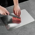 thumbnail image 5 of Stainless Steel Cutting Boards for kitchen,Stainless Steel Chopping Board Non Toxic Food Grade Double Sided Dishwasher Safe Metal Cutting Board for Meat Fruit Vegetables,Cutting Board for Kitchen, 5 of 9