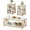 White, variant on Frmobepts Living Room Coffee Table Set of 3, Modern Coffee Table and 2 End Side Tables, 3 Piece Living Room Table Set with Large Storage for Apartment Home, Brown
