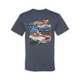 thumbnail image 2 of Wild Bobby, Ford Mustang II Supercoupe 1977 Cars and Trucks Men Graphic Tee, Vintage Heather Blue, Medium, 2 of 6