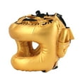 thumbnail image 1 of Casco de Boxeo Escudo Facial, Artes Marciales Ventiladas Equipo de Cabeza de Kickboxing Ligero, Muay Thai Headgear para Muay Thai Grappling San Oro, 1 of 8