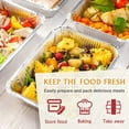 thumbnail image 3 of Aluminum Pans Trays 9"x13" Inch Half Size Disposable Containers - Pack of 25 Recyclable Pans for Cooking Baking Storing Serving - Reusable Oven Air Fryer and Freezer Safe Pan, 3 of 6