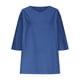 thumbnail image 4 of Vestidos Casuales Para Mujer, Blusas De Mujer De Moda Moda de verano para mujer, cuello en V, manga tres cuartos, color liso, 4 of 6