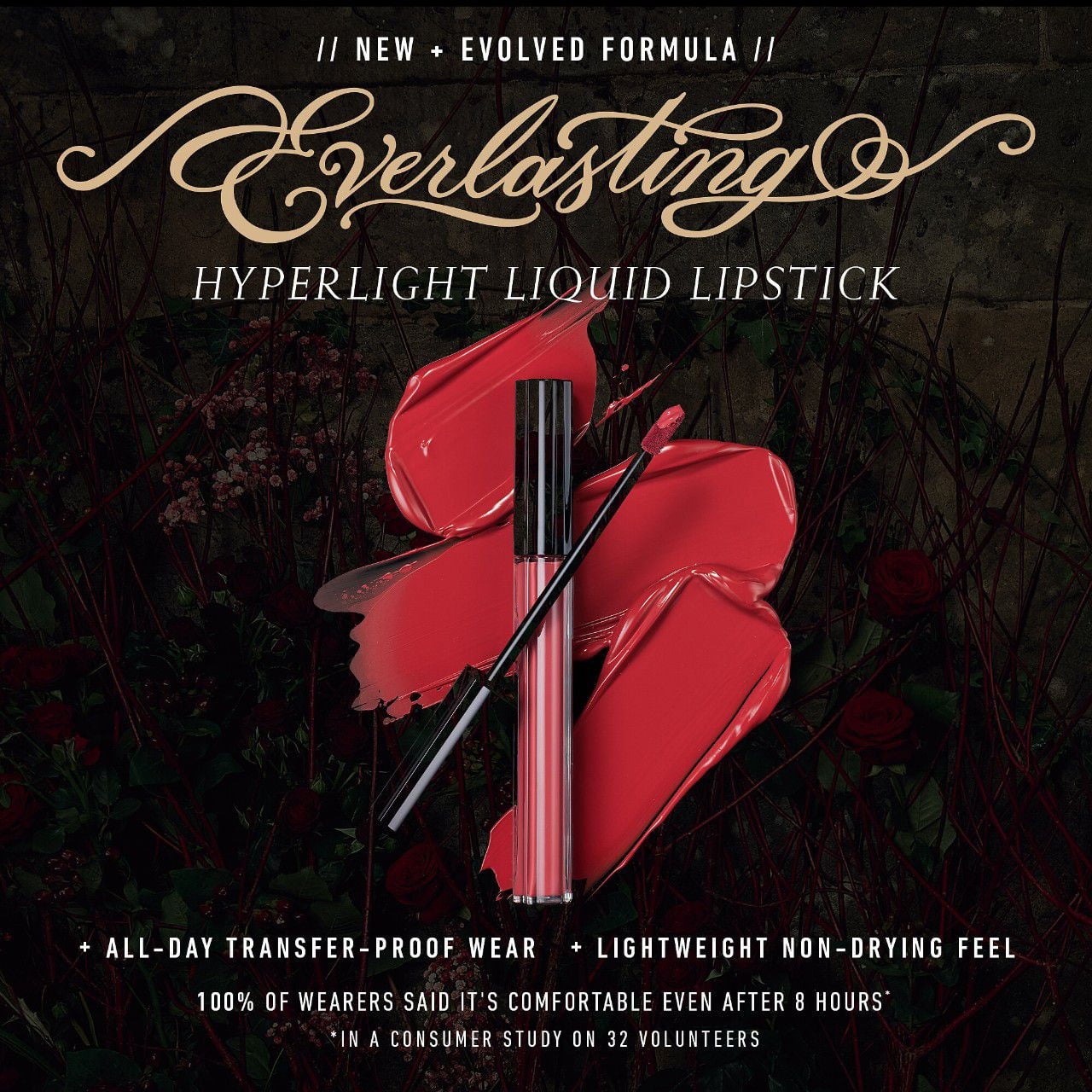 KVD Beauty Everlasting Hyperlight Vegan Transfer-Proof Liquid Lipstick Color: Scarlet Pearl Size: 0.23 FL OZ