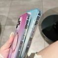 thumbnail image 5 of Gradient Colorful Clear  [Compatible with MagSafe Wireless Charging] TPU Case Compatible with iPhone Case (Pink-Purple,iPhone 14), 5 of 8