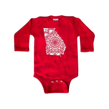 

Inktastic Georgia Silhouette Mandala Gift Baby Boy or Baby Girl Long Sleeve Bodysuit
