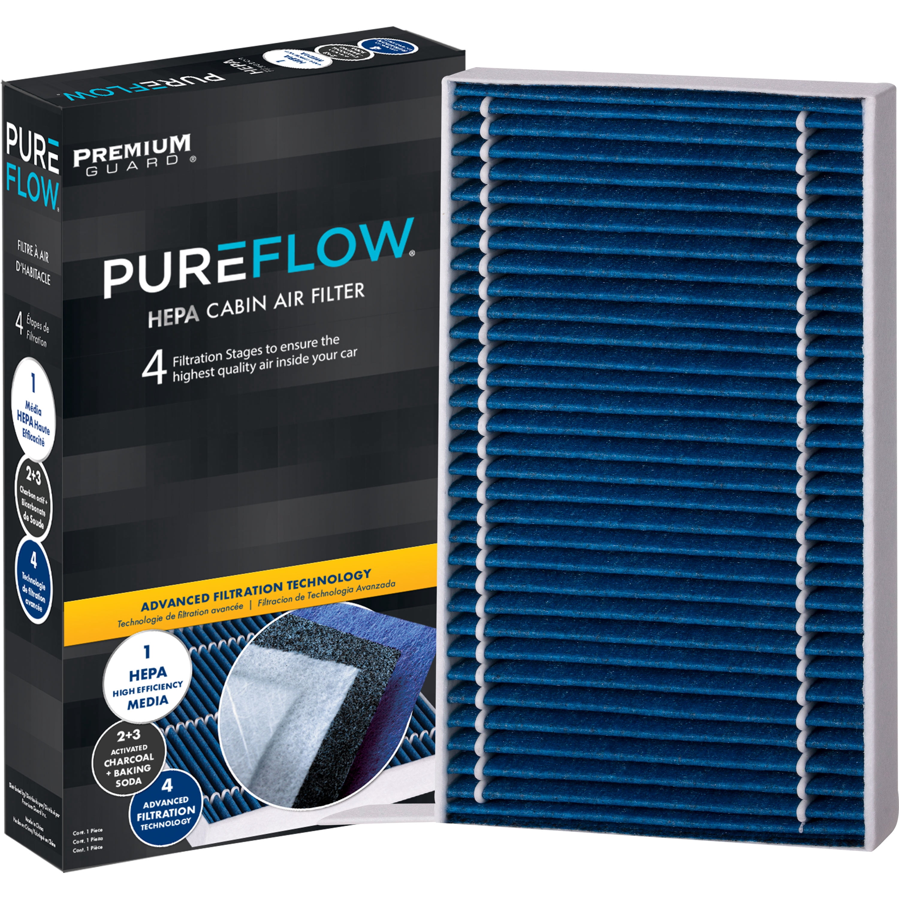 PUREFLOW PC99502HX HEPA Cabin Air Filter | Fits 2020-2027 Tesla Y; 2017-2026 3