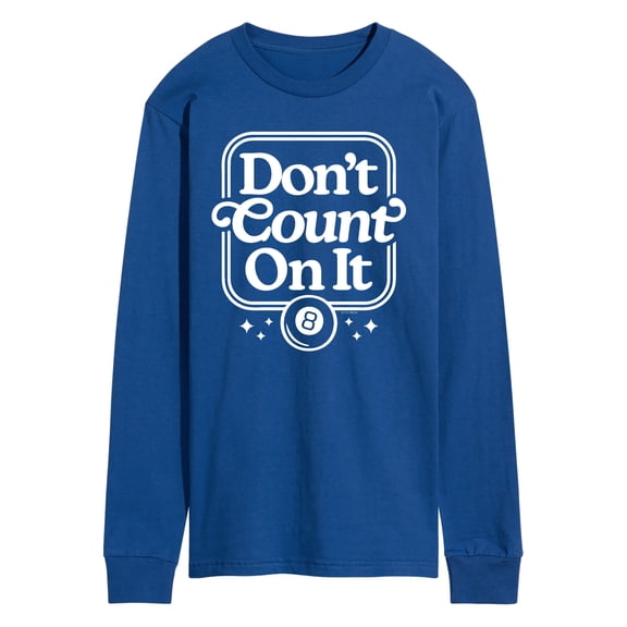 Magic 8 Ball - Don't Count On It - Men's Long Sleeve Graphic T-Shirt