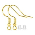 thumbnail image 3 of 100 Pieces Earrings Hooks Set Earring Backs Fish Hook for DIY Jewelry Making Gold, 3 of 3