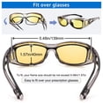 thumbnail image 5 of TINHAO Sunglasses Fit Over Glasses for Men Women, Wrap Around Sunglasses Polarized 100% UV Protection Driving, 5 of 7