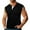 Black, variant on Jgppe Mens Button up Muscle Shirt Sleeveless Vintage Round Neck Tank Tops Summer Beach T Shirts for Men