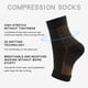 thumbnail image 2 of Aosijia - 5 pares de calcetines de compresión para neuropatía, para hombres y mujeres, para aliviar el dolor de neuropatía, tobillera y fascitis plantar., 2 of 8