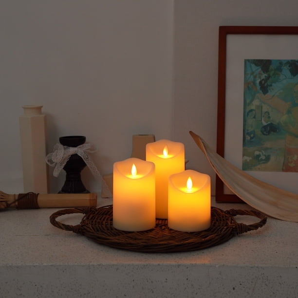 Merrynights Flameless Candles, Waterproof Outdoor Battery Operated