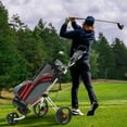 thumbnail image 6 of XDriveMax Golf Push Cart Lightweight 3-Wheel Folding Pull Cart with Cup Holders, Scorecard Holders and Storage - Perfect for Golf Clubs and Bags, White, 6 of 6