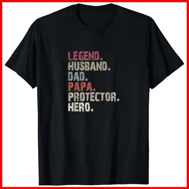 Gift For Dad Custom Typography Slogan Layout Family Matching Top Unisex T-Shirt T54576, up to size 5XL