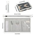thumbnail image 3 of JIALIOU Nylon Trifold Card Wallet with ID Window Zipper Pocket for Men Women Teen Sleep Cute Deer, 3 of 7