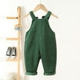 thumbnail image 7 of Byoo Infant Boys Corduroy Overalls Solid Color Pocket Baby Soft Jumpsuit Trousers Children Casual Cozy Romper Pants, 7 of 7