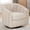 Beige, variant on MDAQMD Swivel Accent Chair Ivory,Wide Curved Backrest Barrel Chair 32.3" , Wood Base,Thickened Upholstered Swivel Chair for Living Room ,Chenille Armchair, Modern Single Sofa Chair