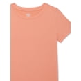 thumbnail image 4 of Athletic Works Girls Short Sleeve Active Cutout Tee, Sizes 4-18 & Plus, 4 of 5