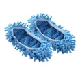 thumbnail image 1 of Zapatillas de microfibra suave para fregona, cubierta para zapatos, polvo para pies, limpiador de pelo, herramientas de limpieza de suelo para mujeres Azul Soledad Zapatillas de fregona, 1 of 8