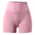 thumbnail image 4 of WILLBEST Pantalones Cortos Ajustados de Cintura Alta Para Mujer, Pantalones Deportivos A La Moda, Leggings Lisos, Pantalones Cómodos, Elásticos, Ropa Informal Para Hacer Ejercicio Grande, 4 of 5