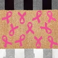 Cancer Awareness Doormat Pink Ribbon Design Non Ndoor/Outdoor Custom