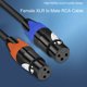 thumbnail image 1 of Gwong Electrónica 2 XLR hembra a 2 Cable RCA masculino Cable de audio Flexible HiFi para micrófono, 1 of 6