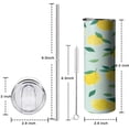 thumbnail image 5 of 20 oz Thermal Insulated Coffee Mug with LeakProof Lid Lemon Skinny Tumbler for Housewarming Wedding Birthday Gift, 5 of 7